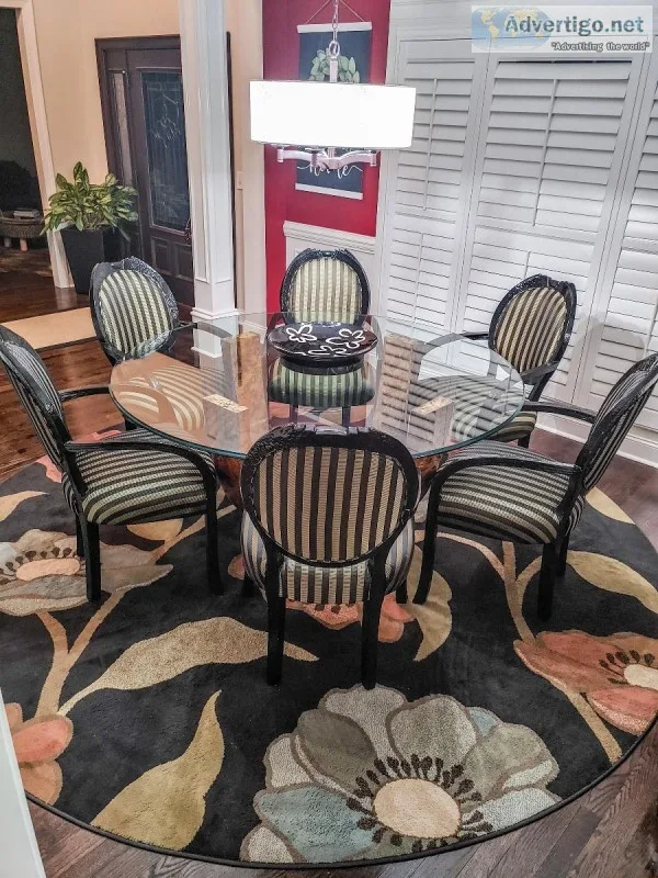 Six Seat Dining Set (Table Buffet Mirror)