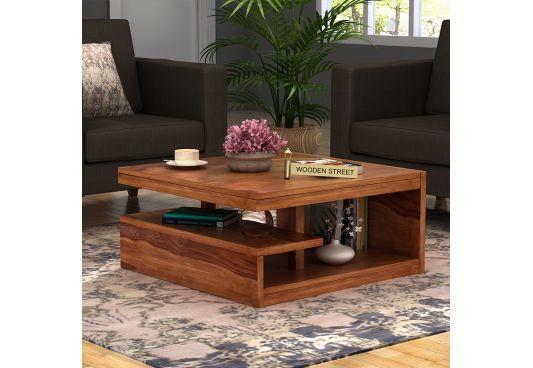 Grab wooden Teapoy at discounted price at Wooden Street