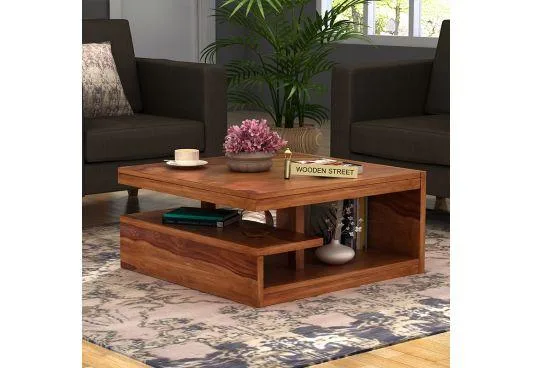 Grab wooden Teapoy at discounted price at Wooden Street
