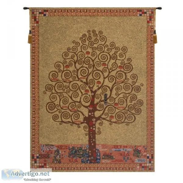 KLIMT S TREE OF LIFE BELGIAN TAPESTRY