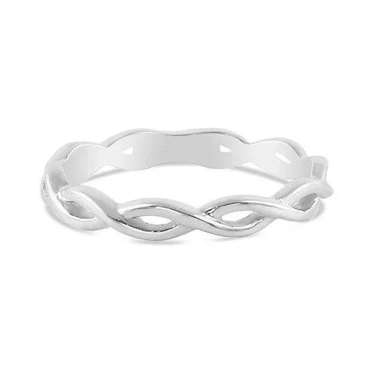 SILVER RING-WEAVED LACE