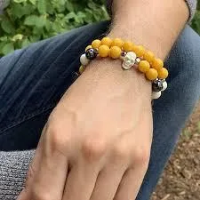 Stone Bead Bracelets for Men