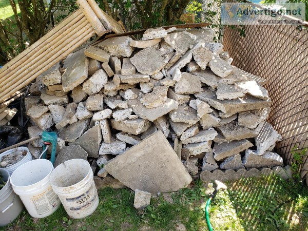 Removal of cement chunks in Hackettstown