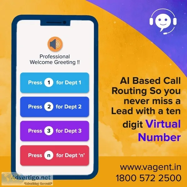 The 1 Virtual Number Provider - in India. No Setup Fees