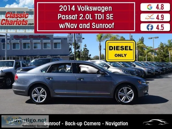 Used 2014 Volkswagen Passat TDI SE for SALE in San Diego - 20510