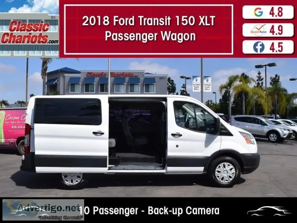 Used 2018 Ford Transit Passenger 150 XLT Wagon for Sale in San D