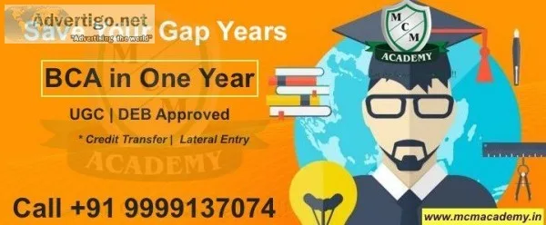 BCA Degree in One Year  Fast track Online BCA Courses India - MC