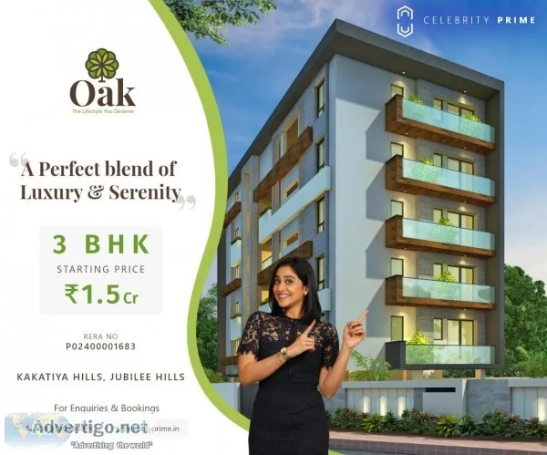 3 bhk flats for sale in jubilee hills / madhapur