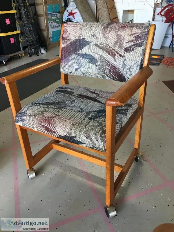 ROLLING PADDED CHAIRS