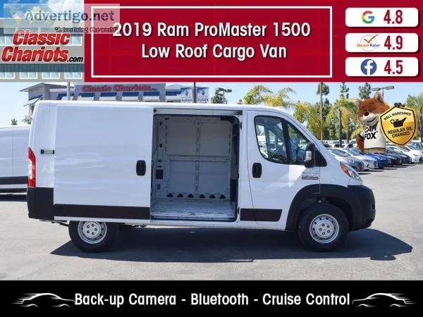 Used 2019 RAM ProMaster 1500 Low Roof Cargo Van for Sale in San 
