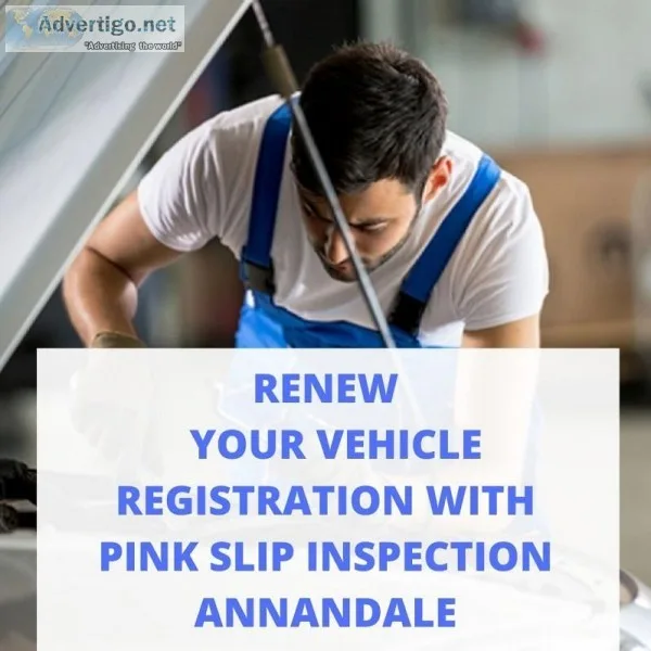 Renew Your Vehicle Registration with Pink Slip Inspection Annand