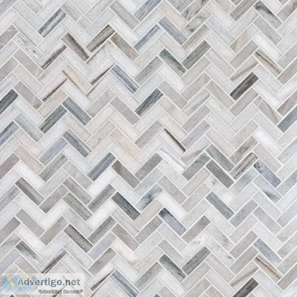 Black and white marble tile