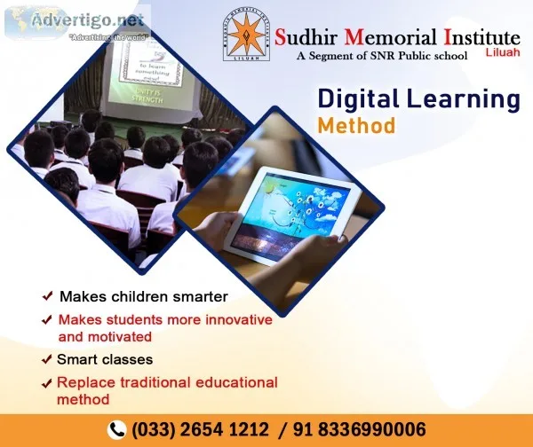 Get the digital learning method in best cbse school howrah