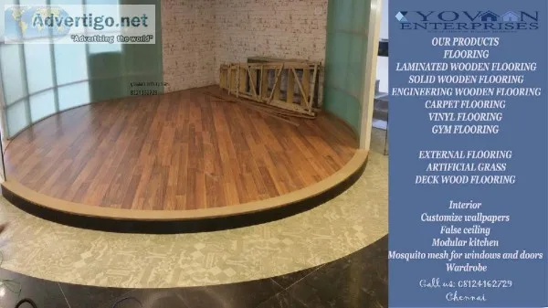 laminated flooring and wallpapers Chennai Tamil Nadu