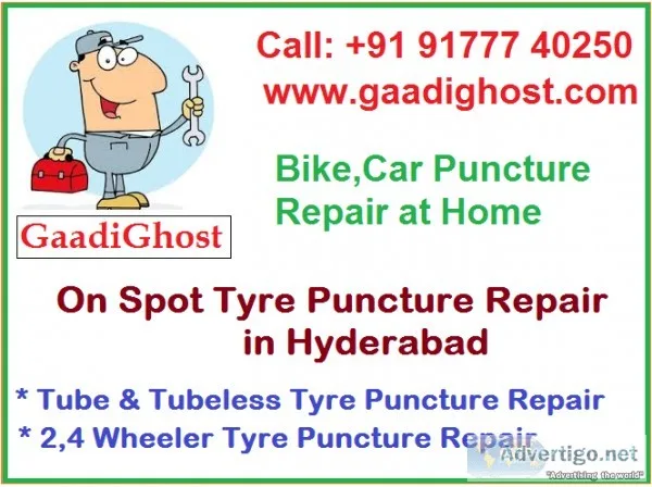 Tire Puncture and Repair Services in Hyderabad  Puncture Repair 