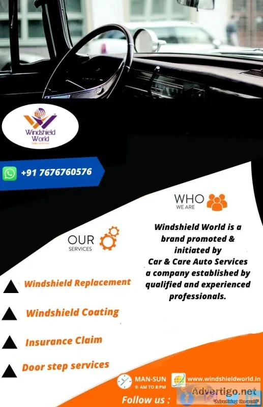 Looking for windshield glass replacement ..