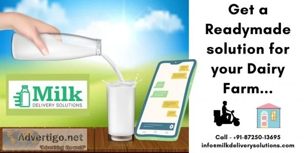 Dairy products delivery app