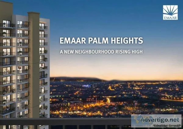 Emaar Palm Heights &ndash Luxury 3BHK with Utility bang on NH8.