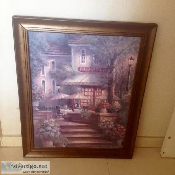 HUGE Art Work Framed Painting
