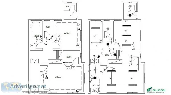 Electrical Shop Drawing Services Columbia - Silicon Engineering 