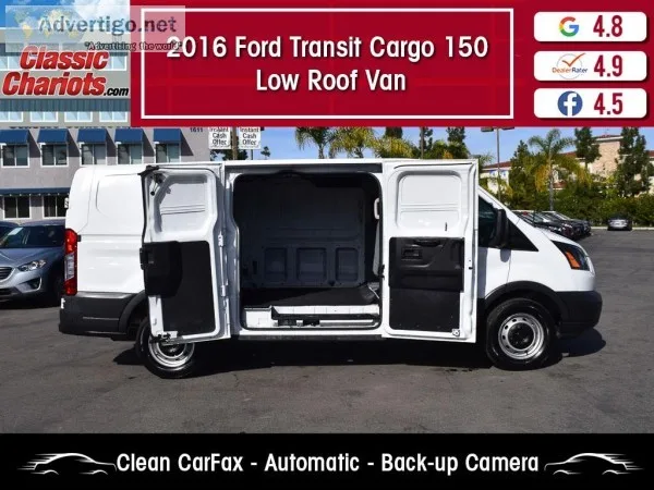 Used 2016 Ford Transit Cargo 150 Low Roof Van for Sale in San Di