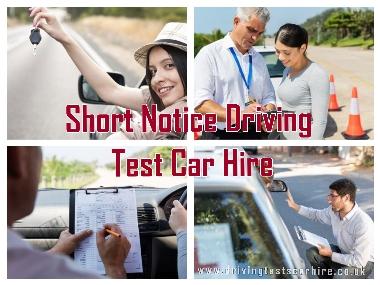 Are You Looking for a Short Notice Driving Test Car Hire