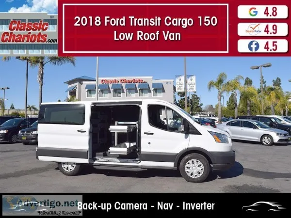 Used 2018 Ford Transit Cargo 150 Low Roof Van for Sale in San Di