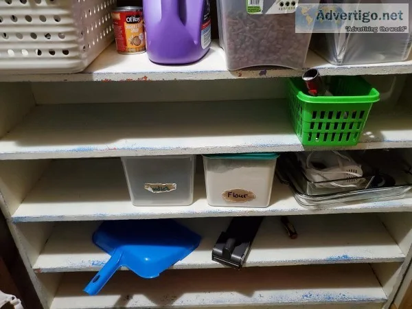 SOLID WOOD 5 SHELVES WIDE
