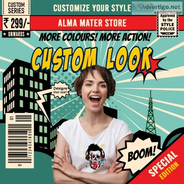 Service For T Shirt Printing in Delhi and Gurgaon By Alma Mater