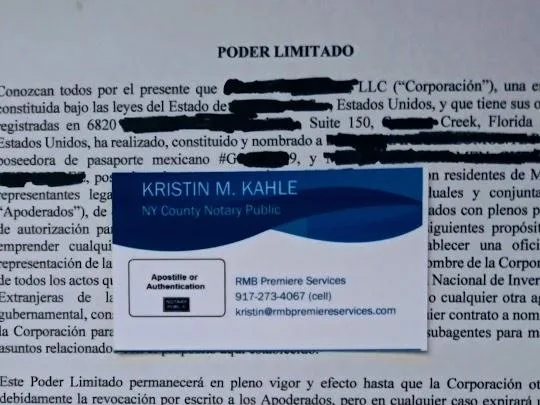 SERVICIOS DE NOTARIO PUBLICO EN MANHATTAN