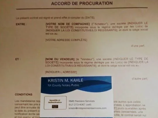 SERVICES DE NOTAIRE &Agrave MANHATTAN (917-273-4067)