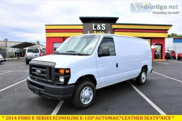 2014 FORD E-SERIES CARGO E-150AUTOMATICLEAT HER SEATSREADY TO WO
