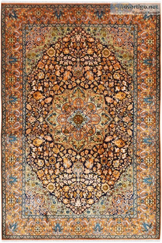 Nain Ardabil handmade Silk Carpet - Yak Carpet