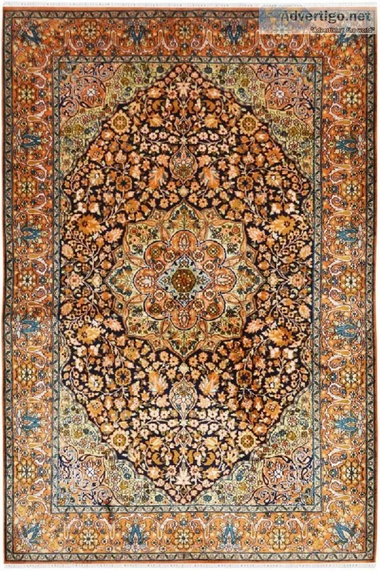 Nain Ardabil handmade Silk Carpet - Yak Carpet