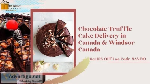 Chocolate Truffle Cake Delivery in Canada and Windsor Canada wit