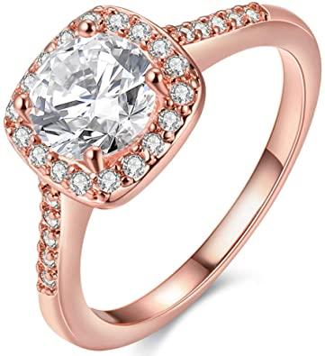 Online Shop Princess Cut Eternity Band in Rose Gold - www.eterni