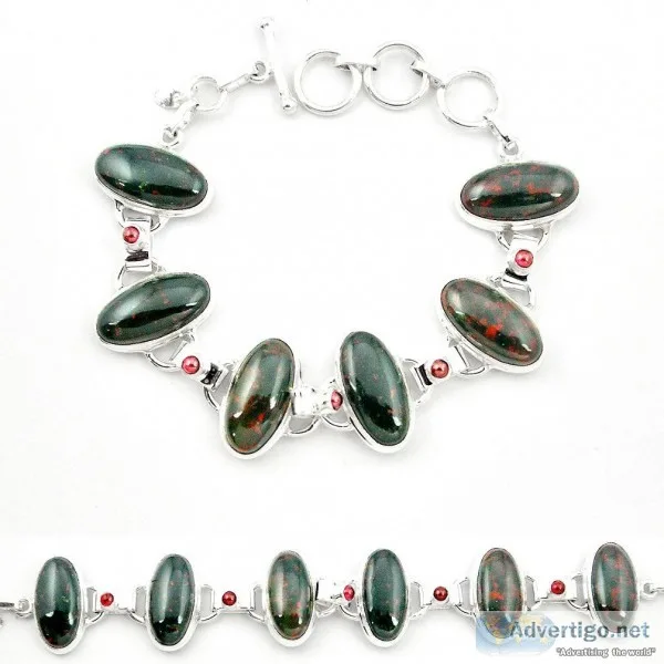 Buy Bloodstone Silver Bracelets At Wholesale&nbspPrice