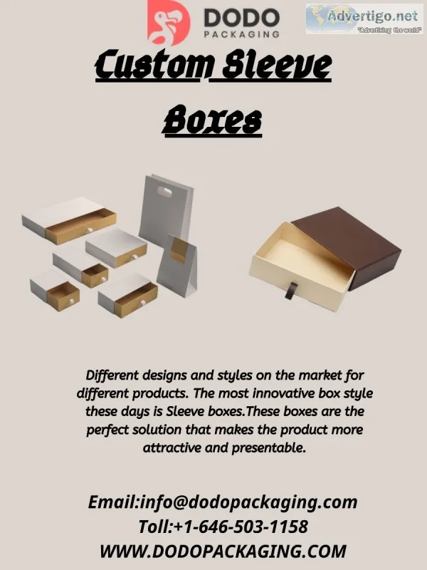 Get Your sleeve boxes  Custom Sleeve Boxes