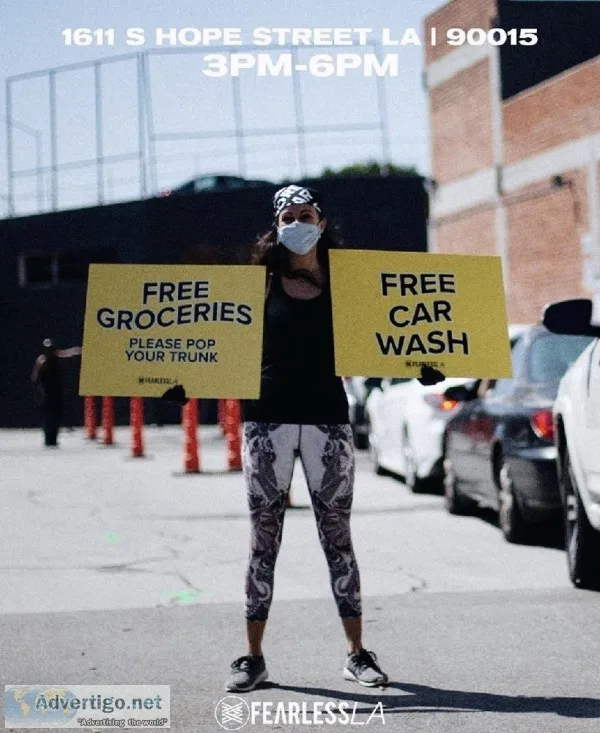 Free Car Wash  Free Groceries