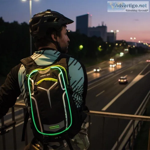 LED LIT BIKE BACKPACK