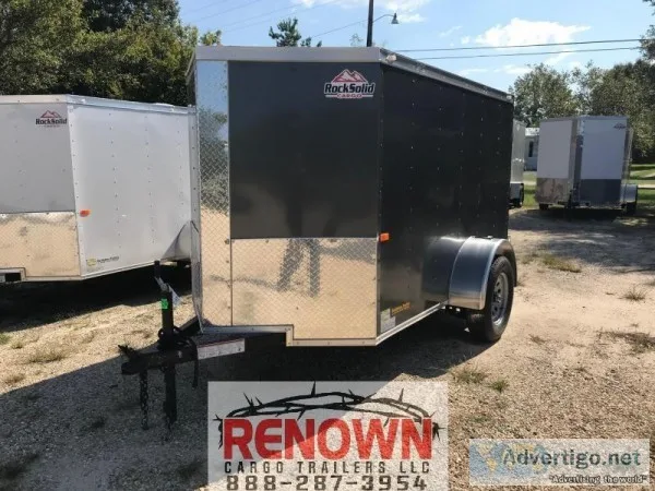  NEW 5X8 Single Axle Enclosed Cargo trailer