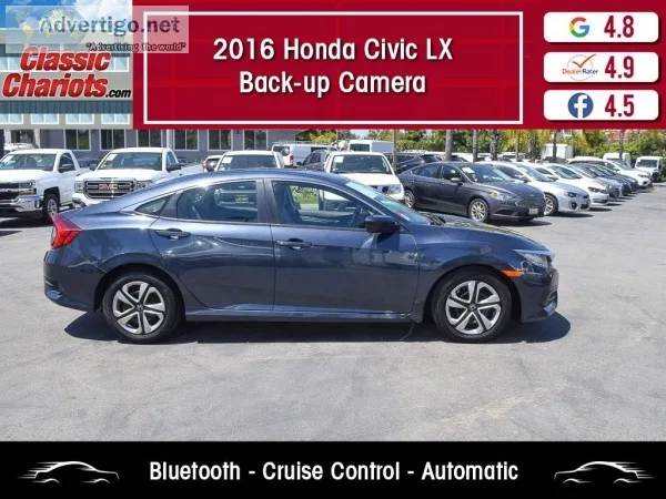 Used 2016 Honda Civic LX for Sale in San Diego - 21384