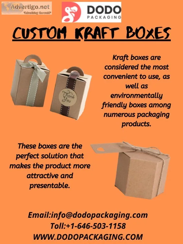 Durable Kraft Boxes  Custom Kraft Boxes