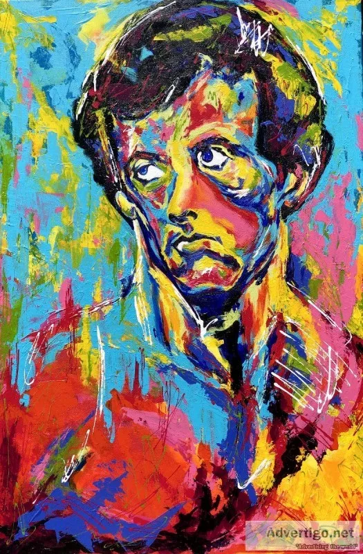 Original Acrylic Painting - Rocky