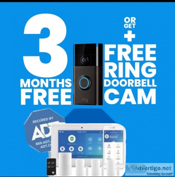 Free Doorbell camera with ADT monthly monitoring