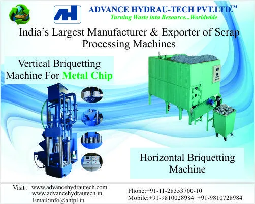 Metal Chip Briquetter Machine