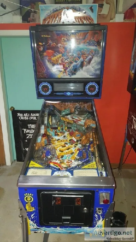 White water pinball machine