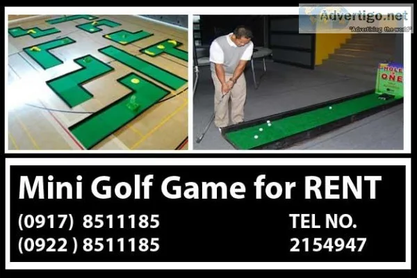 Mini Golf Game Rent Hire Manila Philippines
