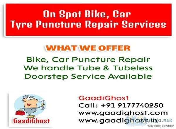 Mobile Bike Car Tyre Puncture Repair in Kothaguda Kondapur