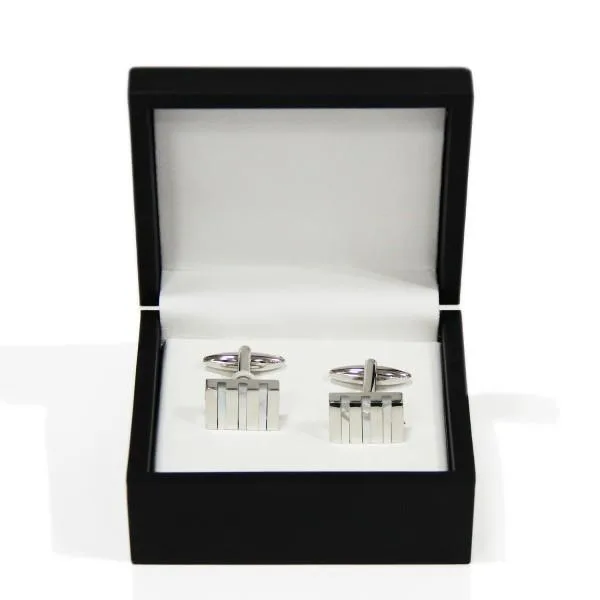 Meta Pearl Cufflink
